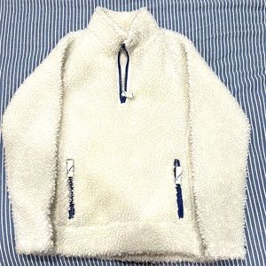 Jcrew crewcuts Sherpa half zip size 8